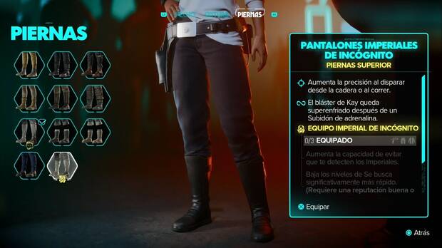 Star Wars Outlaws - Equipo: Pantalones imperial de incógnito
