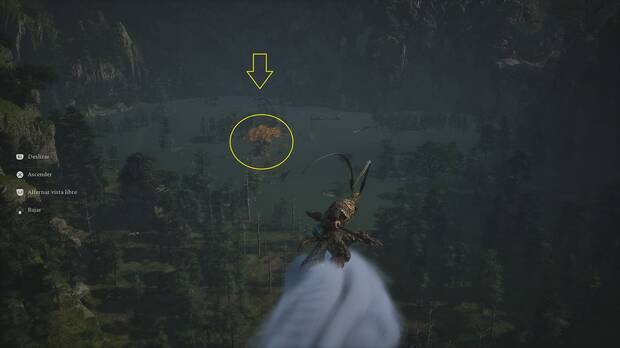 Black Myth: Wukong - Localización del jefe Mantis armada de esmeralda
