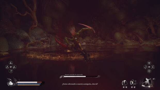Black Myth: Wukong - Cómo derrotar al jefe Mantis armada de esmeralda
