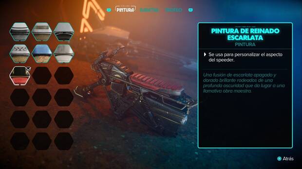 Star Wars Outlaws - Speeder: pintura de reinado escarlata