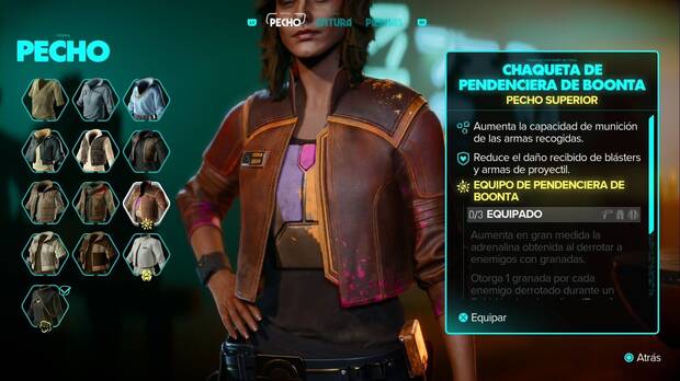 Star Wars Outlaws - Equipo: Chaqueta de pendenciera de Boonta