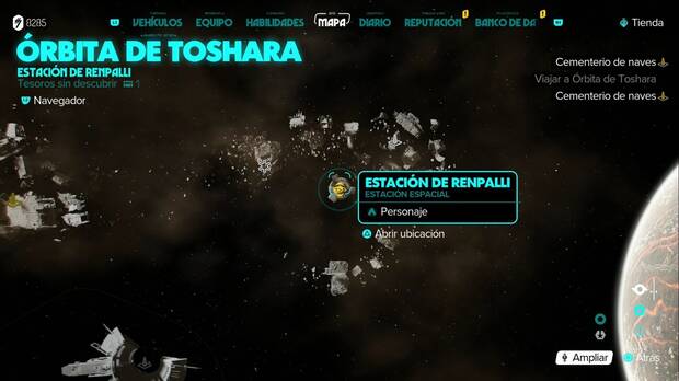 Star Wars Outlaws - Tesoros en la Órbita de Toshara: Estación de Renpalli