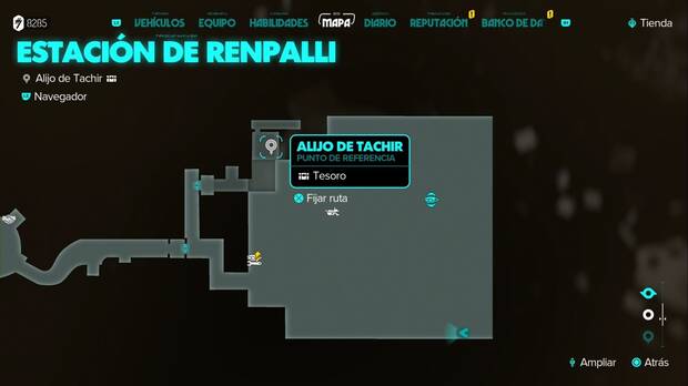 Star Wars Outlaws - Tesoros en la Órbita de Toshara: ubicación del Alijo de Tachir en la Estación de Renpalli
