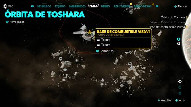 Star Wars Outlaws - Tesoros en la Órbita de Toshara: Base de combustible Visavi