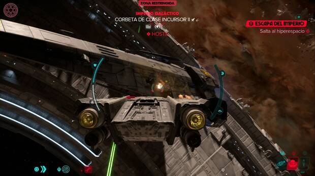 Star Wars Outlaws - Los restos de la nave: nave Incursor del imperio cerca de la estación de Visavi