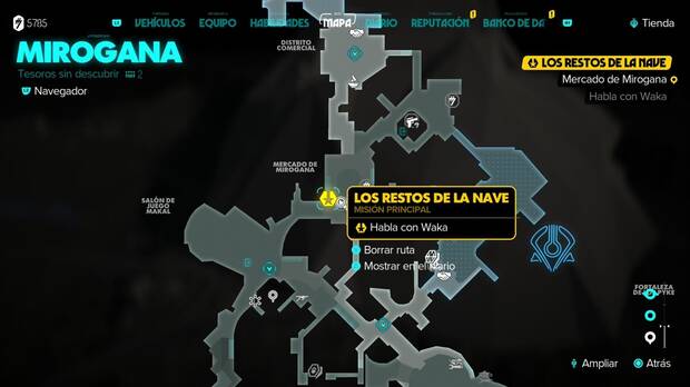 Star Wars Outlaws - Los restos de la nave: ubicación de Waka en Mirogana