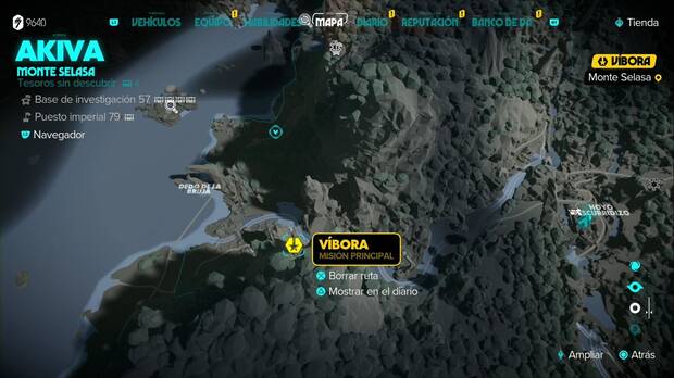 Star Wars Outlaws - Víbora: marcador del objetivo de la misión