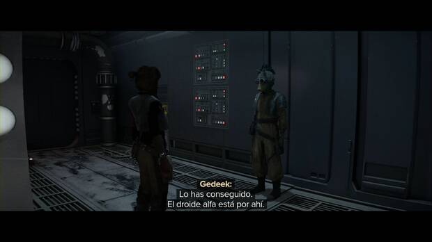 Star Wars Outlaws - Víbora: Gedeek informa de que estamos cerca del objetivo