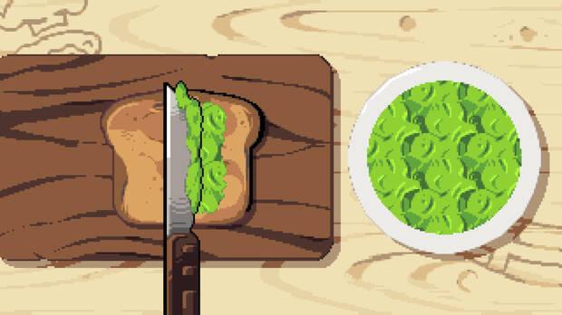 Untar, saltear, freír, cortar, aliñar, remover... Hay muchos minijuegos de cocina.
