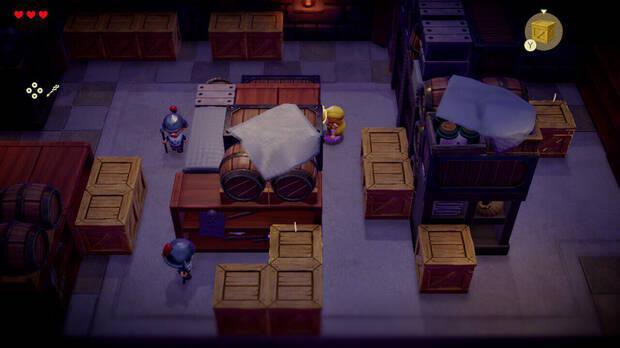 The Legend of Zelda: Echoes of Wisdom - Distraer a los guardias con las cajas
