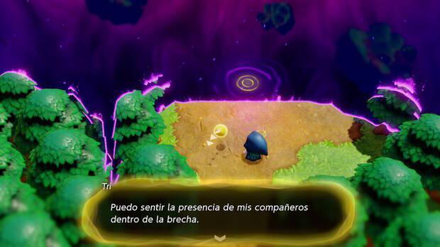 The Legend of Zelda: Echoes of Wisdom - Entrada a la zona Vacío del bosque de Sudelia
