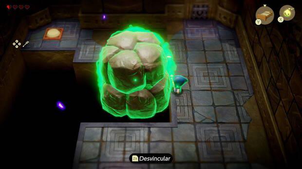 The Legend of Zelda: Echoes of Wisdom - Ruinas de Sudelia, apartar la primer roca enorme