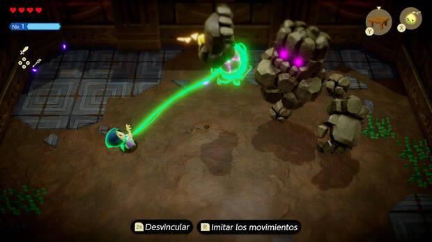 The Legend of Zelda: Echoes of Wisdom - Arrancarle la bola del hombro al jefe Sismorok