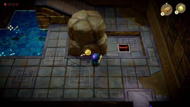 The Legend of Zelda: Echoes of Wisdom - Ruinas de Sudelia, apartar la segunda roca enorme