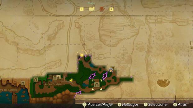 The Legend of Zelda: Echoes of Wisdom - Localización en el mapa del frasco feérico #01