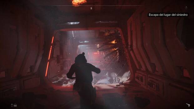 Star Wars Outlaws - Los restos de la nave: Kay huye por los pasillos de la Condestable