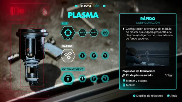Star Wars Outlaws - Hiperespacio: configuración de Plasma rápido para el bláster