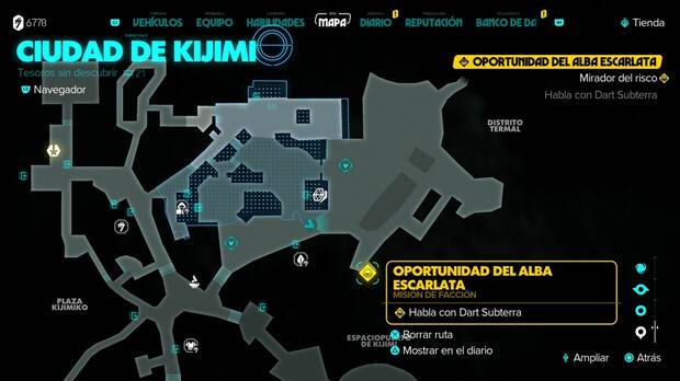 Star Wars Outlaws - El pasajero: ubicación de Dart Subterra en Kijimi