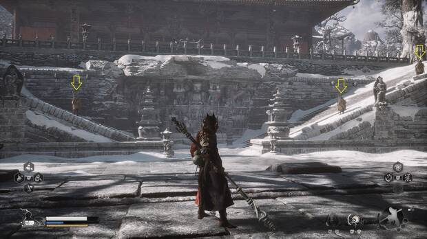 Black Myth: Wukong - Localización de la rareza Sello de llamas eléctricas
