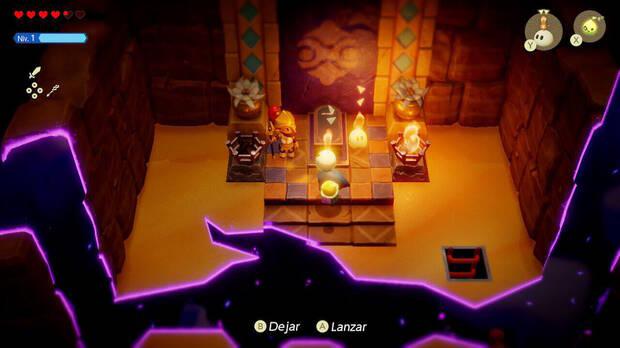 The Legend of Zelda: Echoes of Wisdom - Encender las antorchas de la misión La brecha de la cueva