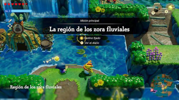 The Legend of Zelda: Echoes of Wisdom - Misión La región de los zora fluviales