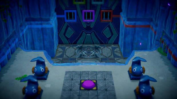 The Legend of Zelda: Echoes of Wisdom - Ruinas de Jabul - Vestíbulo central y botón morado