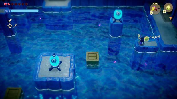 The Legend of Zelda: Echoes of Wisdom - Ruinas de Jabul - Sala con mecanismos de ojos