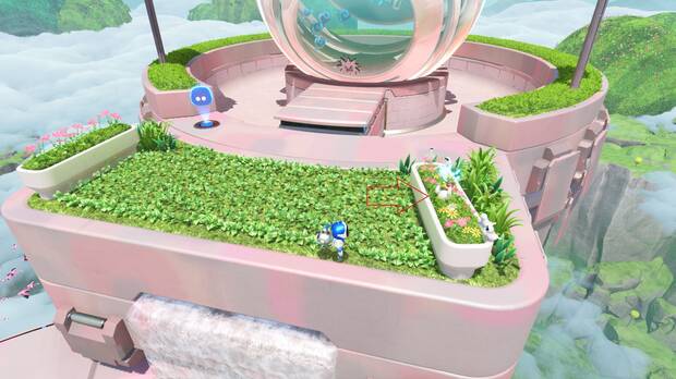 Astro Bot - Localización del bot #07 en Jardín Celestial
