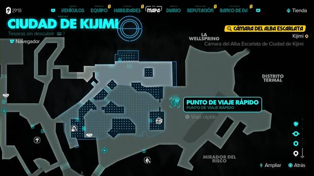 Star Wars Outlaws - Cámara del Alba Escarlata (Kijimi): punto de viaje rápido del distrito del Alba Escarlata