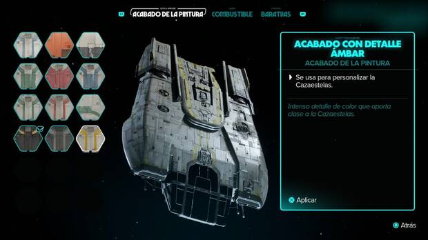 Star Wars Outlaws - Acabado con detalle ámbar