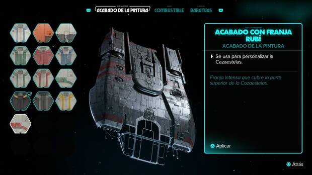 Star Wars Outlaws - Acabado con Franja rubí