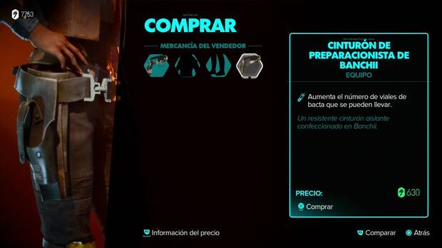 Star Wars Outlaws - Equipo: Cinturón de preparacionista de Banchii