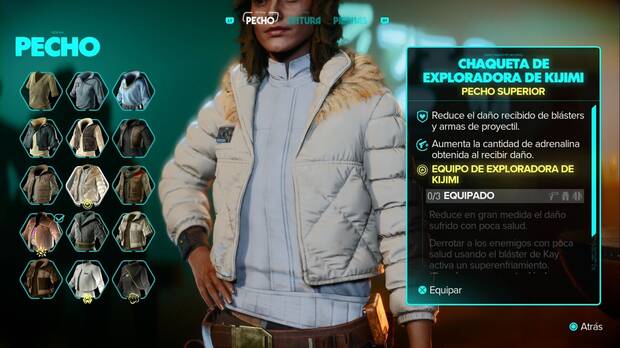 Star Wars Outlaws - Equipo: Chaqueta de exploradora de Kijimi