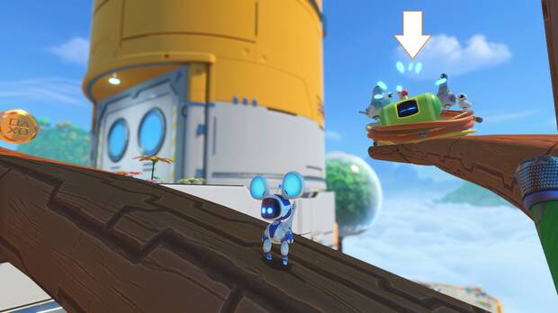 Astro Bot - Localización del bot #05 en Pequeña sorpresa