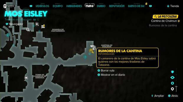 Star Wars Outlaws - La pistolera: cantina de Mos Eisley