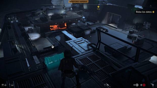 Star Wars Outlaws - El favor de Jabba: punto desde el que infiltrarse en el Fuerte Fuegosol por un risco al noroeste del Fuerte