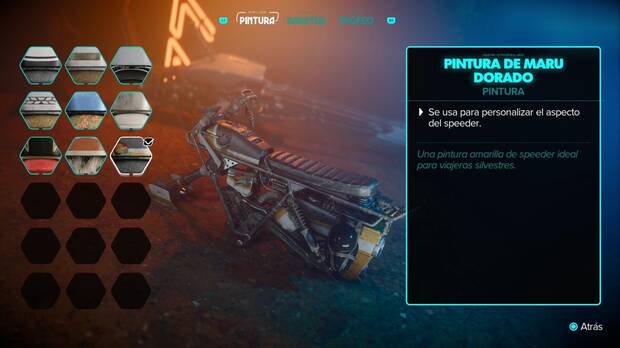 Star Wars Outlaws - Pintura de maru dorado