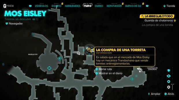 Star Wars Outlaws - La arreglalotodo: marcador de misión de la Arreglalotodo