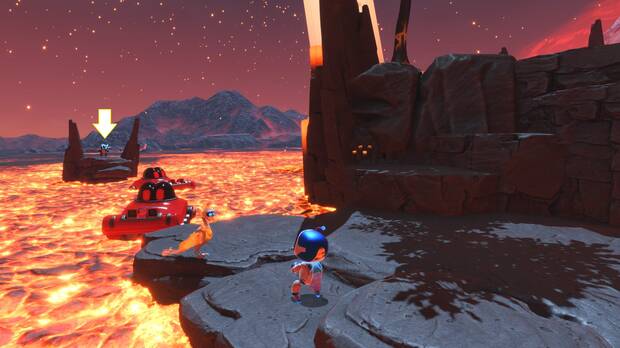 Astro Bot - Localización del bot #04 en Al rojo vivo