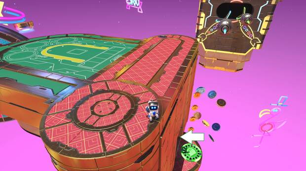 Astro Bot - Localización de la pieza de rompecabezas #03 en Casino a cámara lenta
