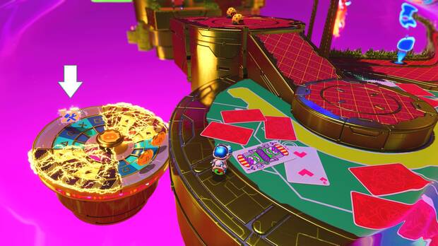 Astro Bot - Localización de la pieza de rompecabezas #02 en Casino a cámara lenta