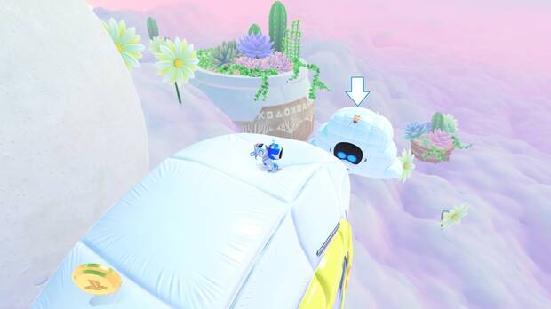 Astro Bot - Localización del bot #07 en Paseo en globo
