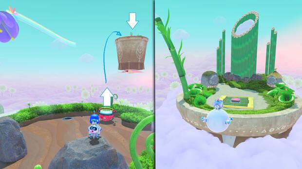 Astro Bot - Localización de la salida secreta de la fase Paseo en globo