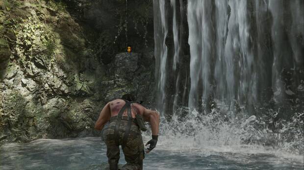Metal Gear Solid Delta - Tikhogornyj, GA-KO #49 a la izquierda de la cascada
