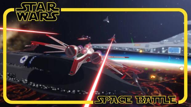 Captura de Star Wars: Space Battle en Roblox.