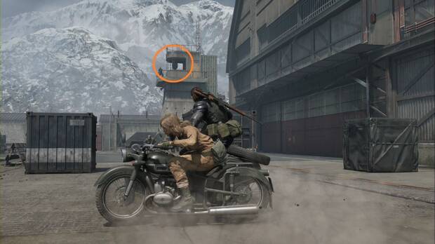 Metal Gear Solid Delta - Huida de Groznyj Grad, Kerotan #53 en la torre del foco, en la primera parada de EVA