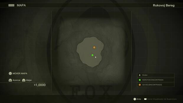 Metal Gear Solid Delta - Rokovoj Bereg, ubicacin del GA-KO #64 y la Kerotan #64 en el campo de flores