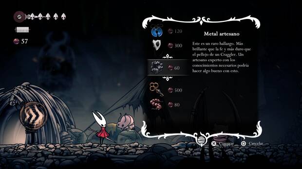 Hollow Knight Silksong - Cómo conseguir Metal artesano 04