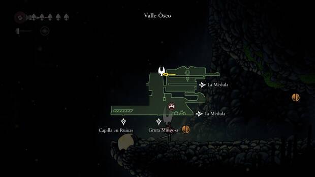 Hollow Knight Silksong - Ubicación en el mapa de Mandamiento coral 01