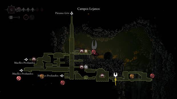Hollow Knight Silksong - Ubicación en el mapa de Pergamino óseo 02